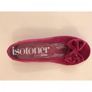 isotoner framboos strass