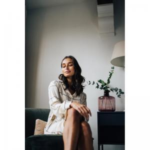 chloe geruit grijs/zw