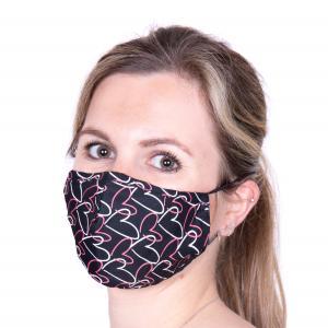 Face mask hartje zwart