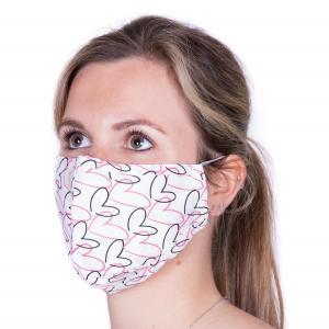 Face mask hartje wit