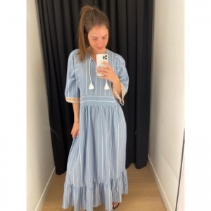 blanche maxi jeans streep
