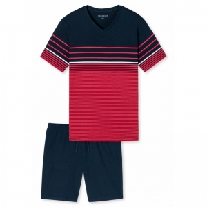 pjsum rood/blw streep
