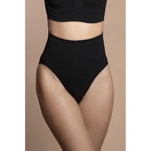 seamless high waist brief zwart