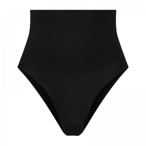 seamless high waist brief zwart