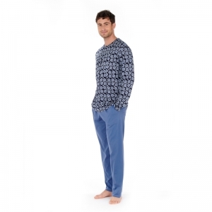 riviera navy print