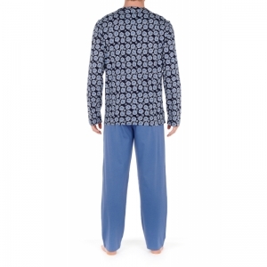 riviera navy print
