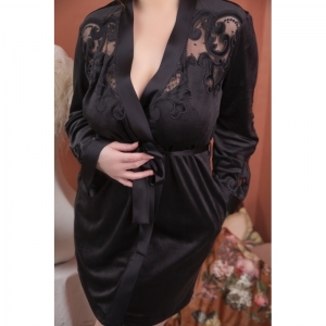 silk Zwart kant