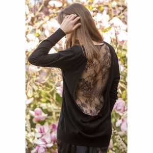 silk Zwart kant