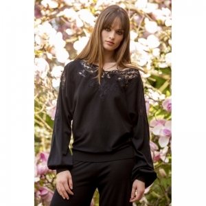 silk Zwart kant