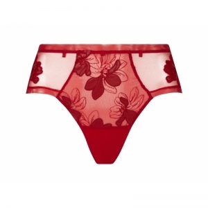 glamour couture rouge cuir