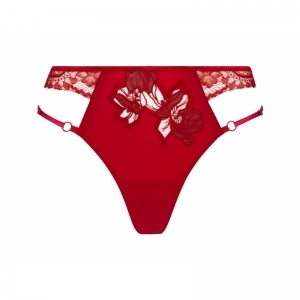 glamour couture rouge cuir
