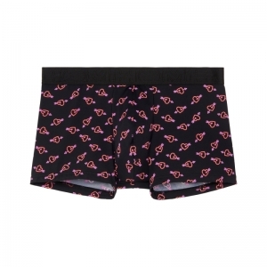 neon heart black print
