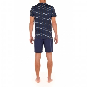 mougins navy print