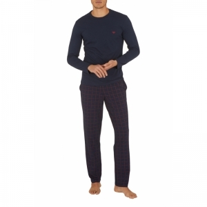 EAbasic ruit blauw/rood