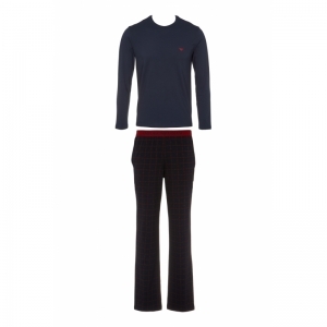 EAbasic ruit blauw/rood