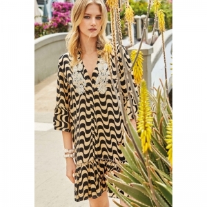 cora Zwart/beige