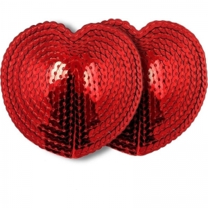 Heart nipple cover  rood