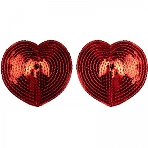 Heart nipple cover  rood