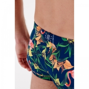 flamingo navy print