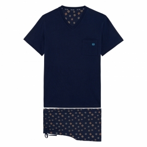 mandala navy print