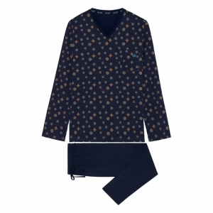 mandala Navy print