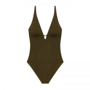 beach club solids olijfgroen
