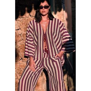 palazzo zigzag beige/bo
