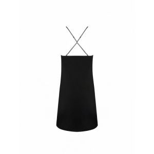 cuir sexy couture noir argent